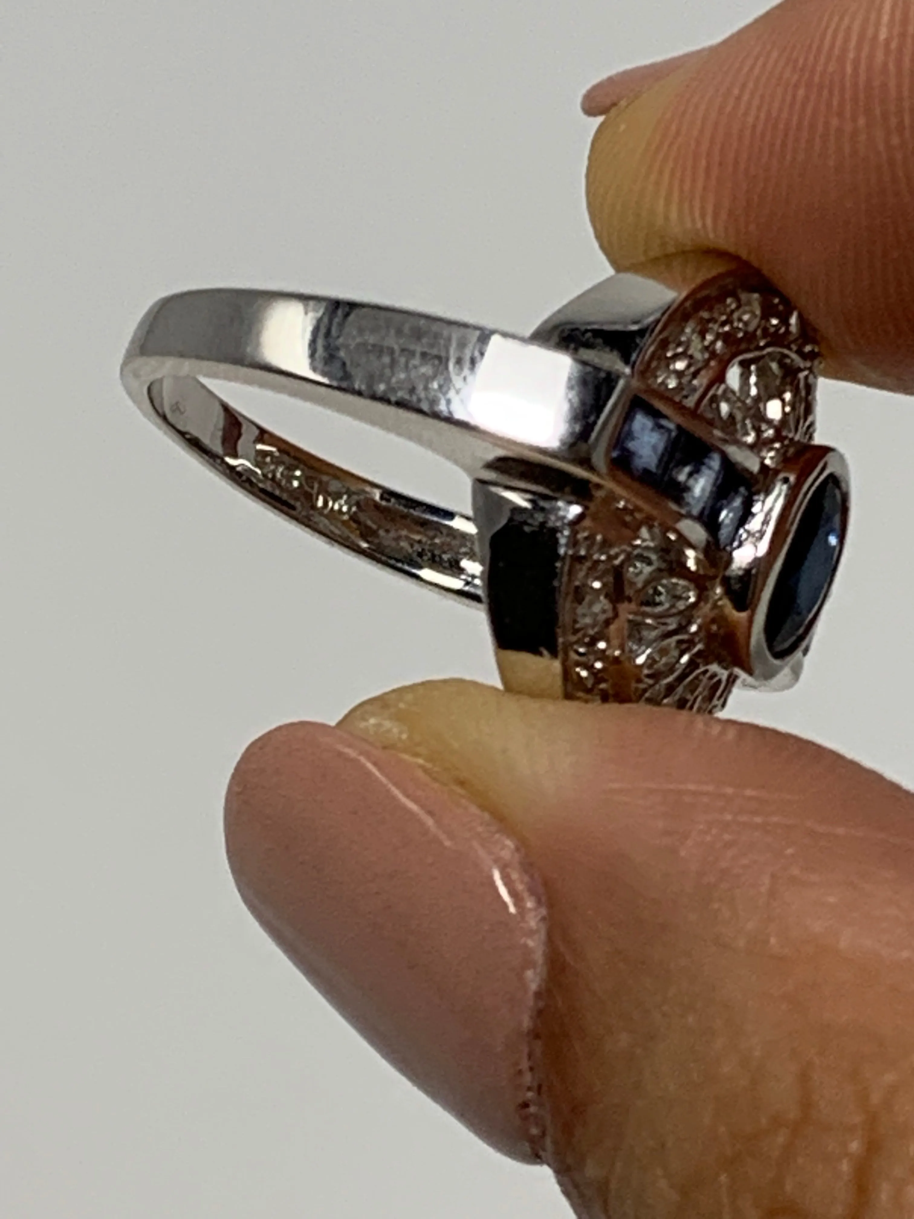 14 K Sapphire and Diamond Ring!