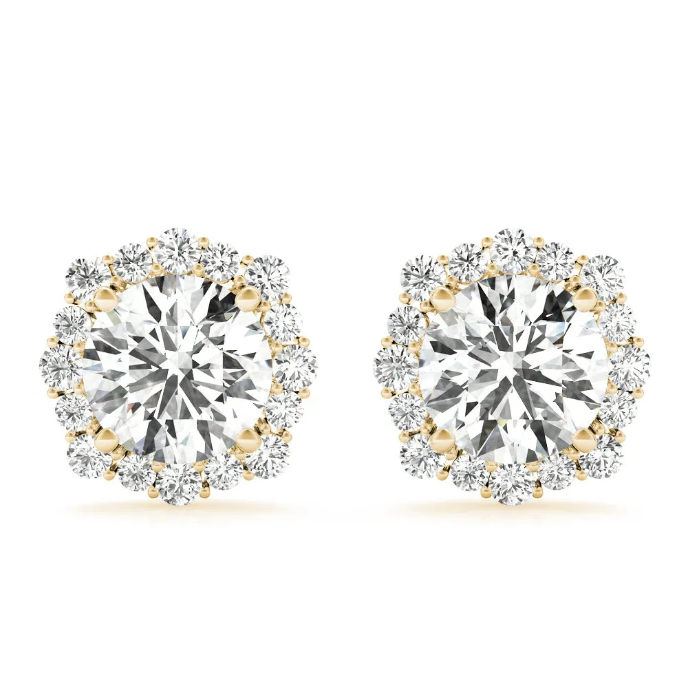 14K Diamond Accent Stud Diamond Earring