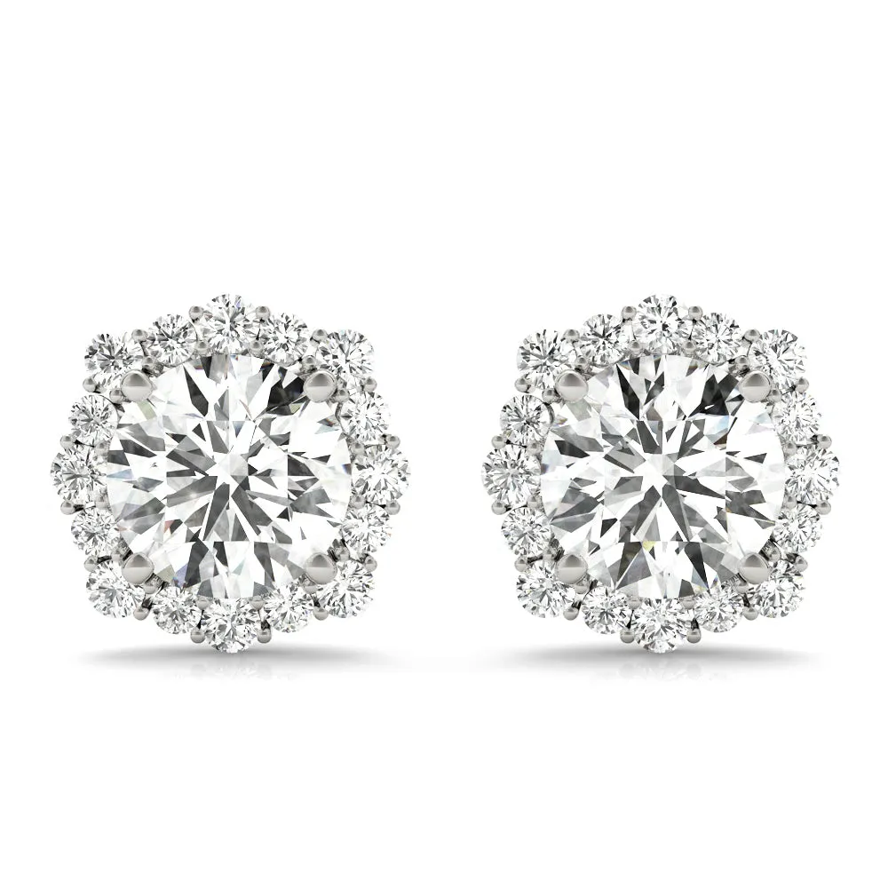 14K Diamond Accent Stud Diamond Earring