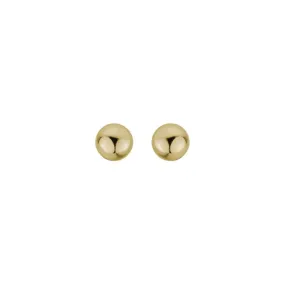 14k Gold 4mm Ball Stud Earrings