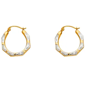 14K Hollow Hoop Earrings