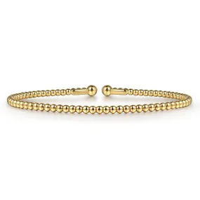 14K Yellow Gold Bujukan Split Bangle - BG4107-62Y4JJJ