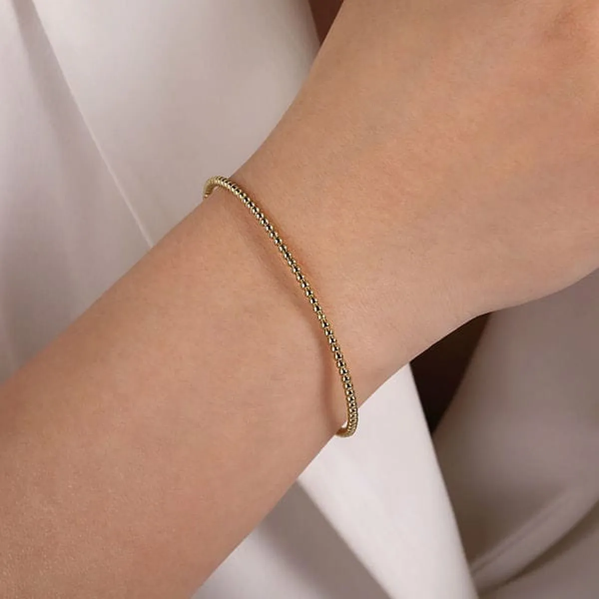 14K Yellow Gold Bujukan Split Bangle - BG4107-62Y4JJJ