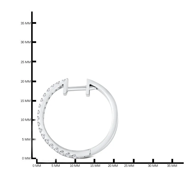 14KW 22M OUTSIDE DIAMOND HOOP ER (118HP115403W14DI1)