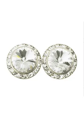 15MM SWAROVSKY CLIP ON EARRINGS