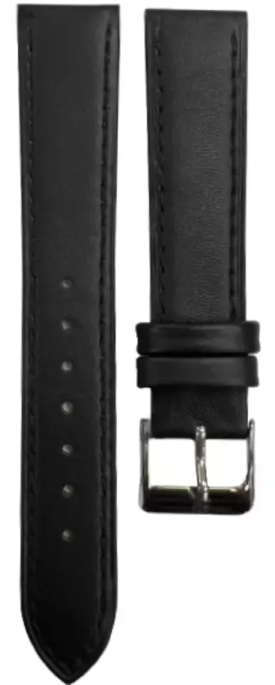 1PC Multi-Color Watch Band Size (18✖16)mm Stitched Plain Leather Strap