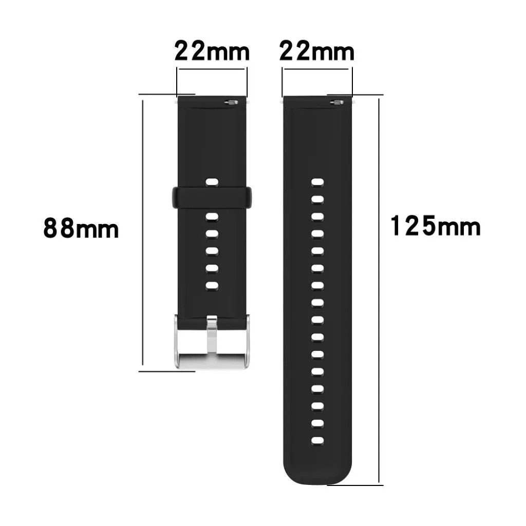 22mm sporty silicone watch strap for Huawei watch - Light Purple