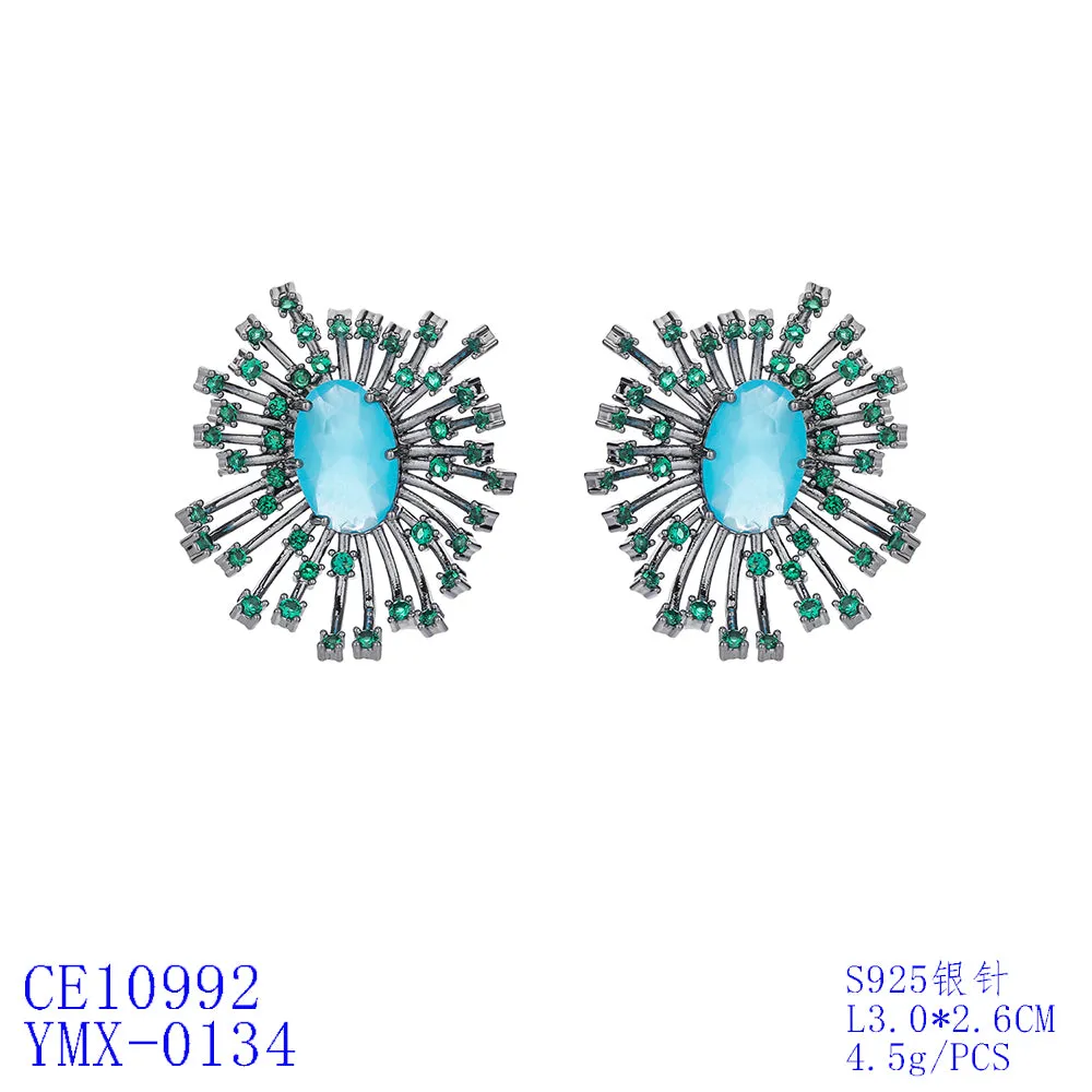 5A Cubic Zirconia Stud Earring for Wedding Accessories CE10992