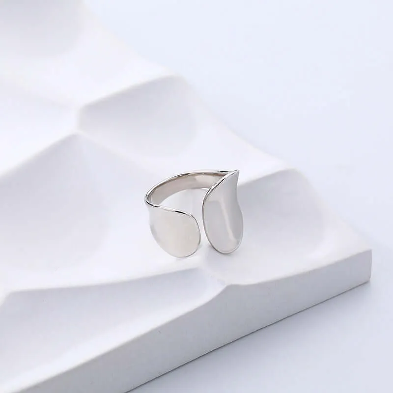 925 Silver Irregular Polished Open Ring