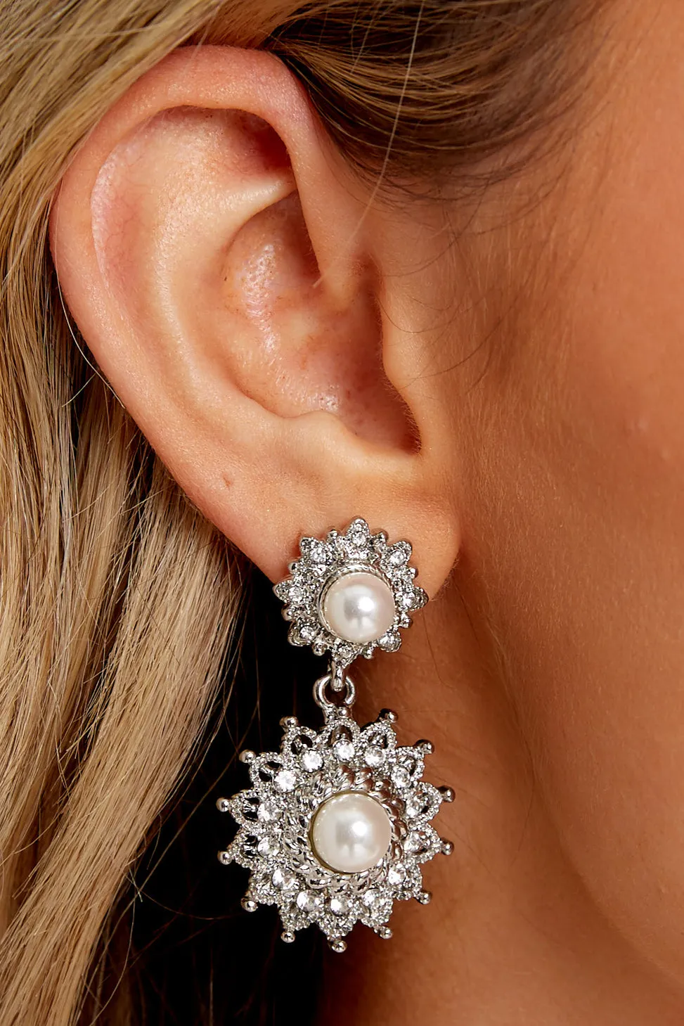 Absolutely Unforgettable Silver Pearl Earrings