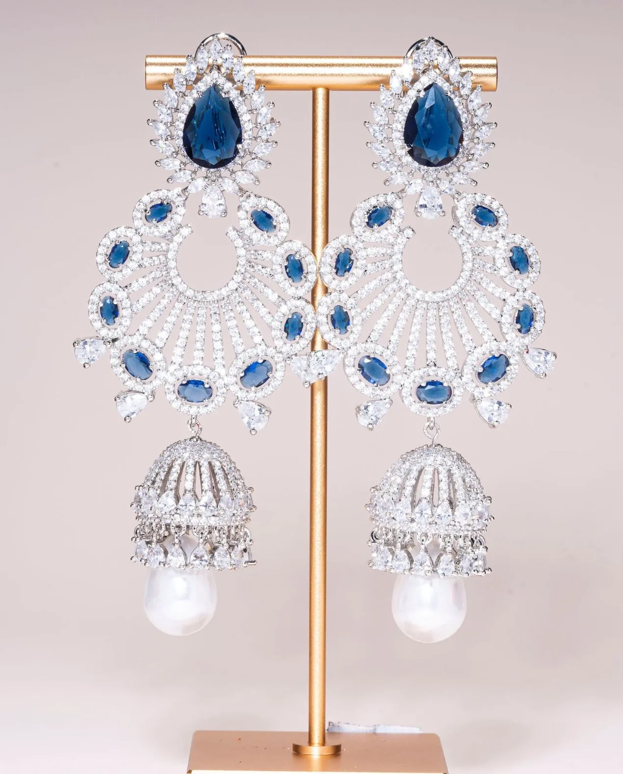 Alara Statement Earrings - Jaipur Rose Modern Luxury Designer Indian Jewelry