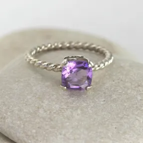 Amethyst Ring in Silver