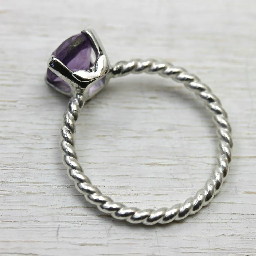 Amethyst Ring in Silver