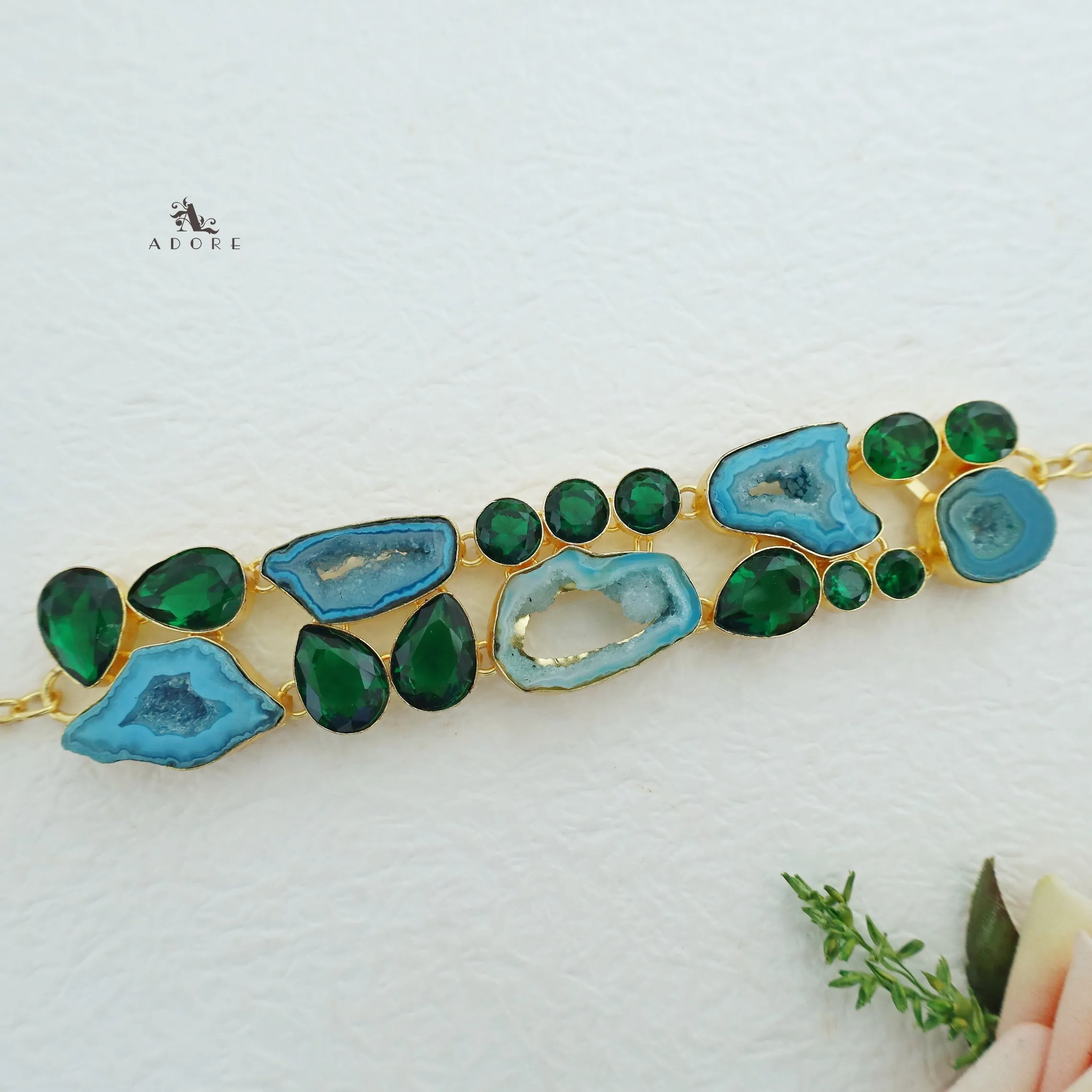 Apphia Agate   Glossy Stone Choker