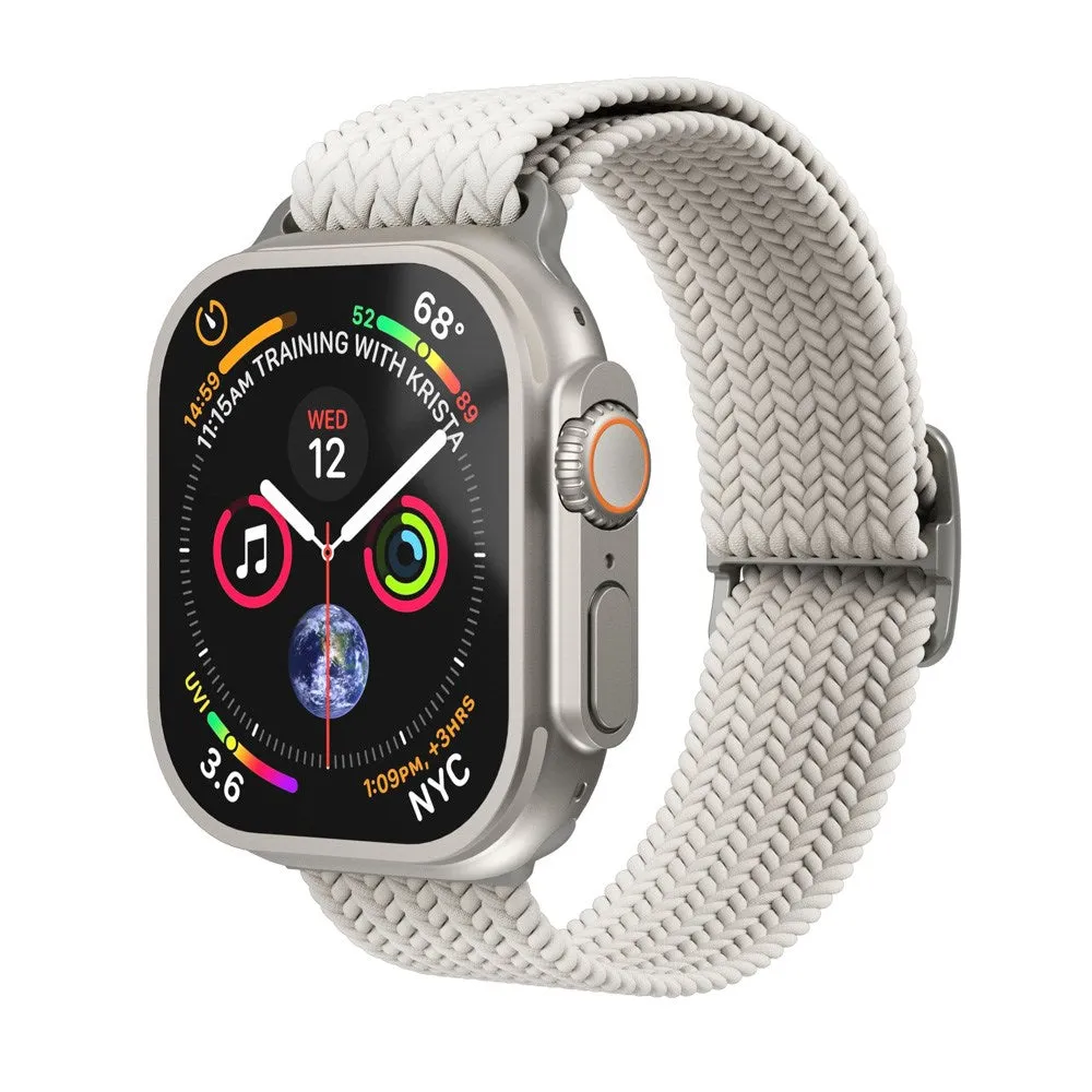 Apple Watch (38/40/SE/41/42mm) Vonmählen Woven Loop Nylon Rem - Cream