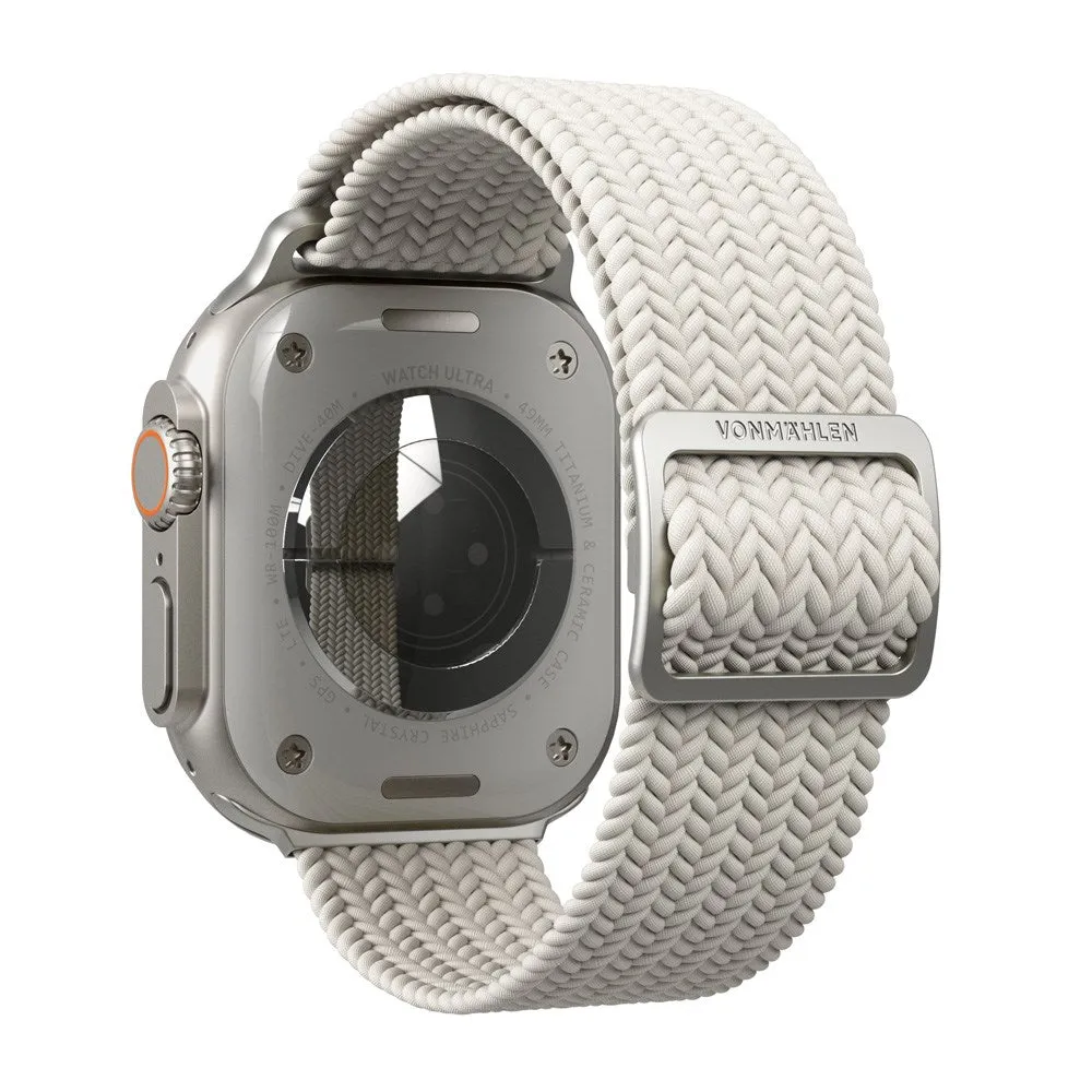 Apple Watch (38/40/SE/41/42mm) Vonmählen Woven Loop Nylon Rem - Cream