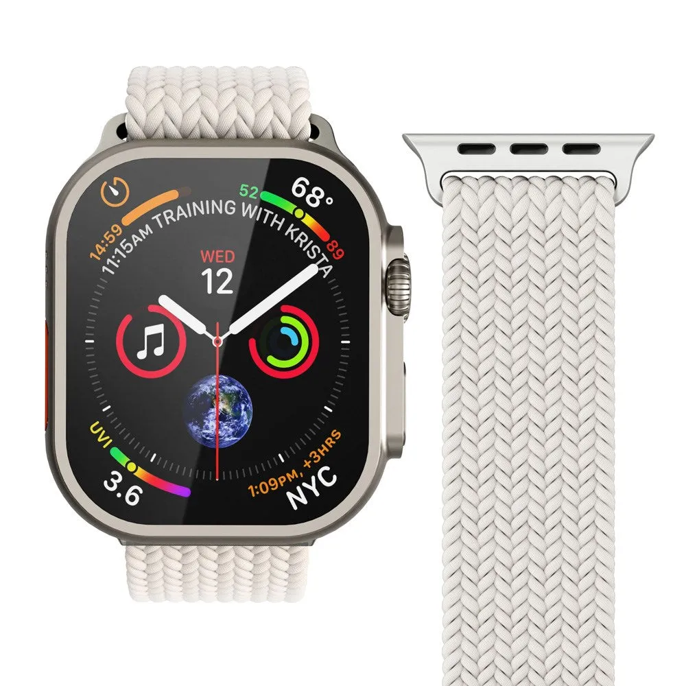 Apple Watch (38/40/SE/41/42mm) Vonmählen Woven Loop Nylon Rem - Cream