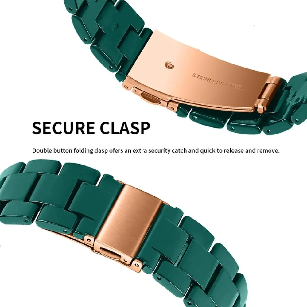 Apple Watch (41mm) 3 bead resin watch strap - Dark Green