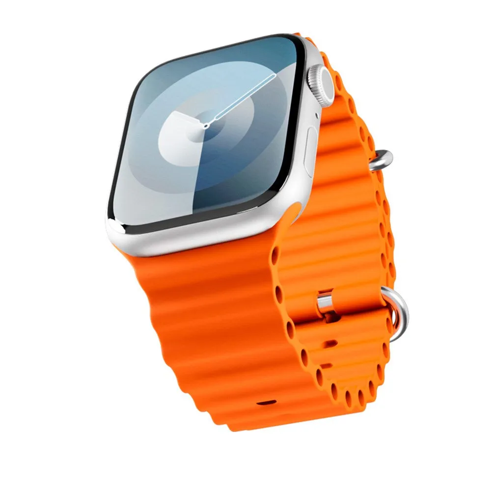 Apple Watch (42/44/SE/45/46/49mm) Epico Ocean Silikone Rem - Orange