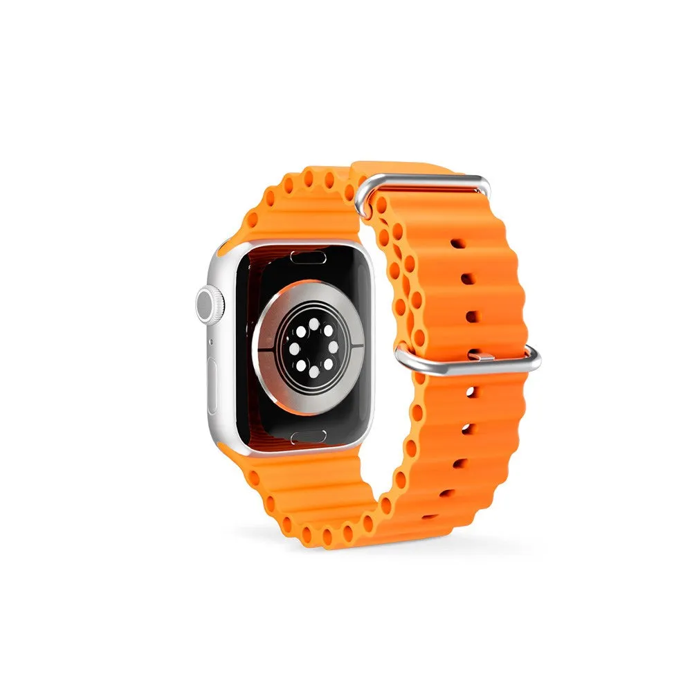 Apple Watch (42/44/SE/45/46/49mm) Epico Ocean Silikone Rem - Orange