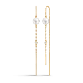 Ariel Gold Plated Earrings w. Pearls