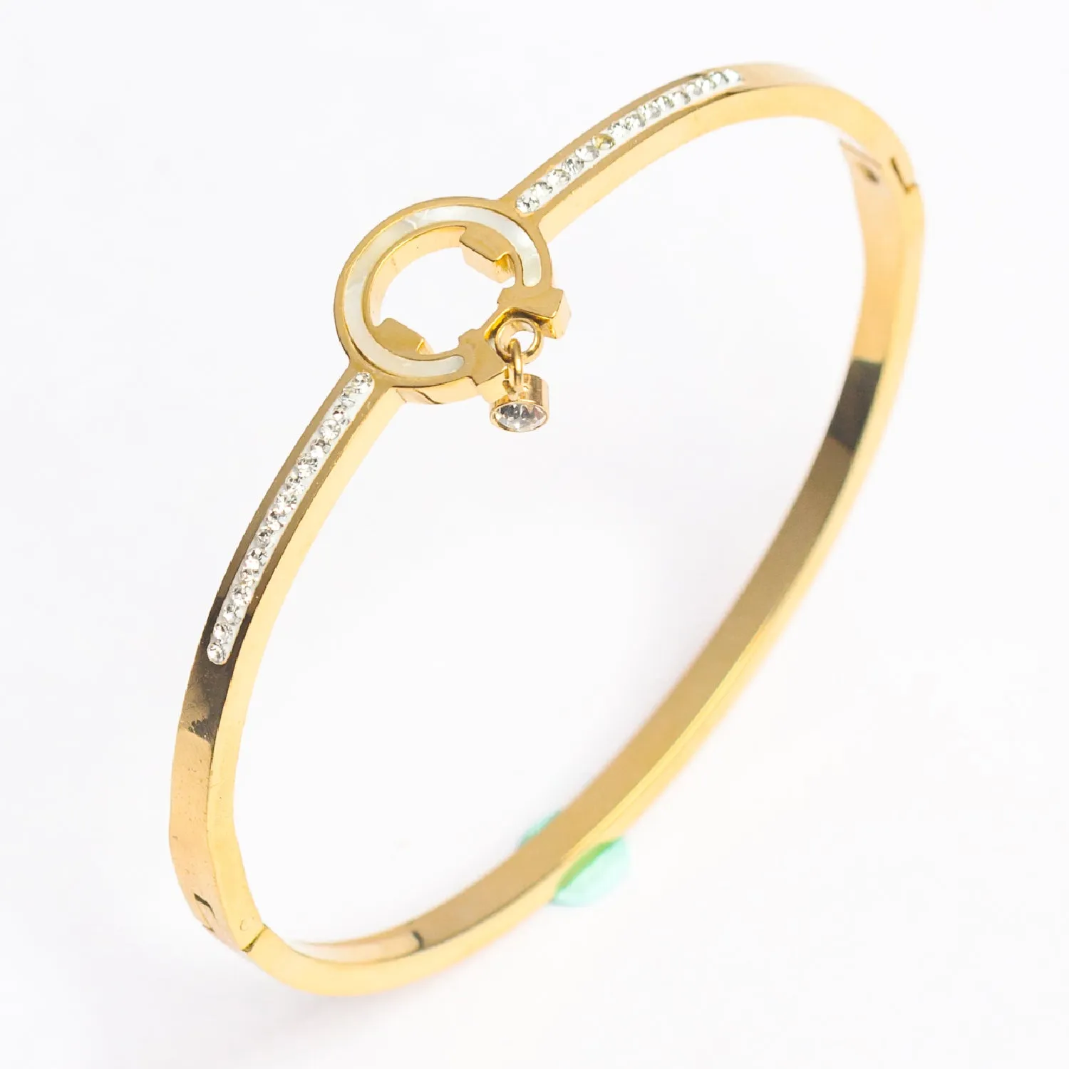 Artklim Designer Gold Plated Bangle Bracelet