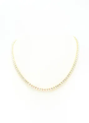 ASHER CUT CZ 3MM TENNIS CHOKER NECKLACE