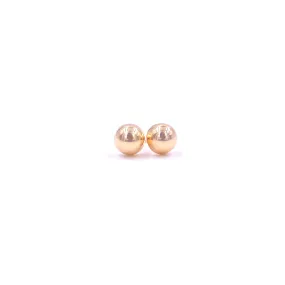 Ashley Gold Sterling Silver Gold Plated Ball Stud Earrings