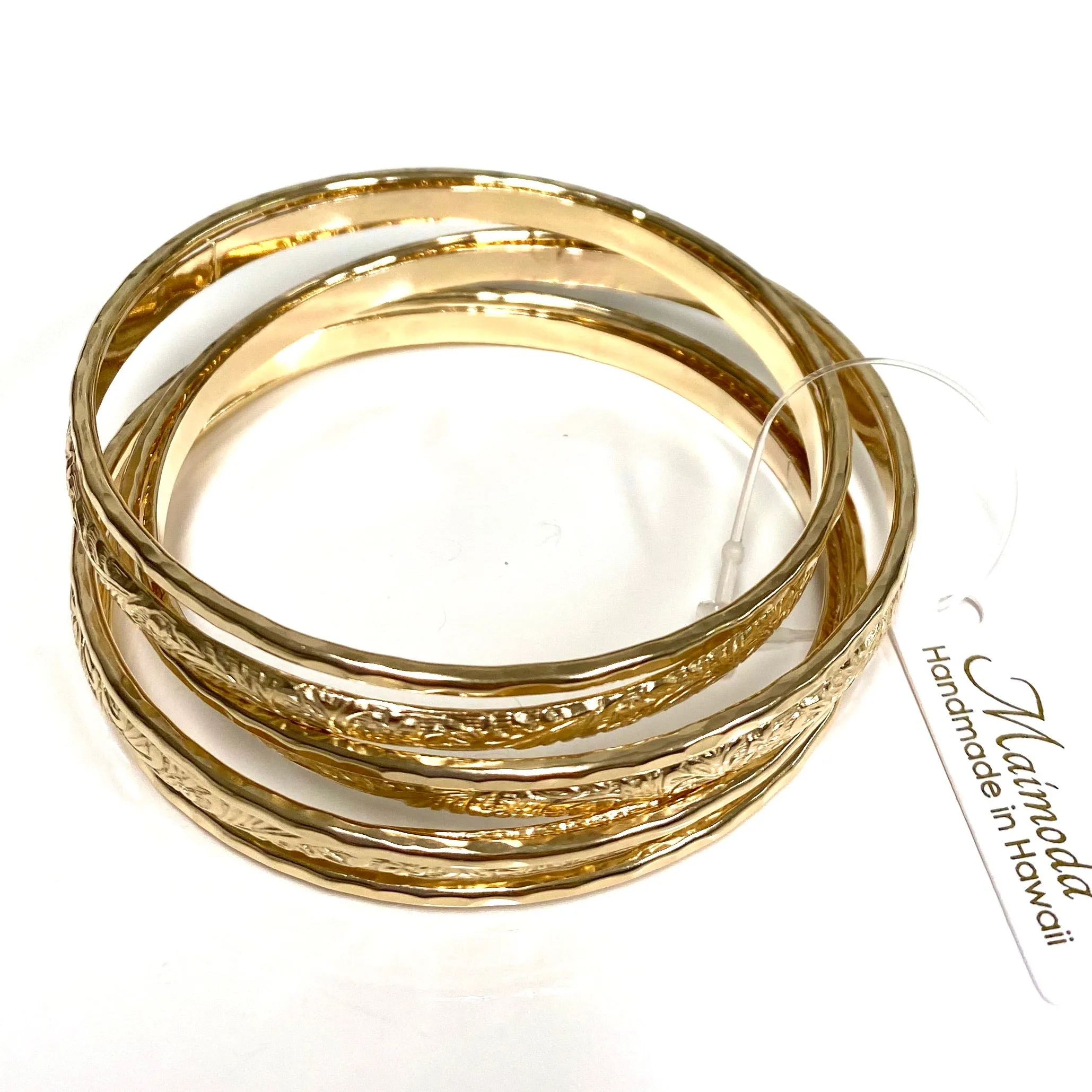 ATHENA bangles set - 4mm heirloom bangles (B457)