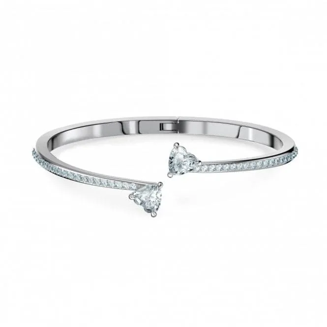 Attract Soul Bangle White Rhodium Plated Bangle