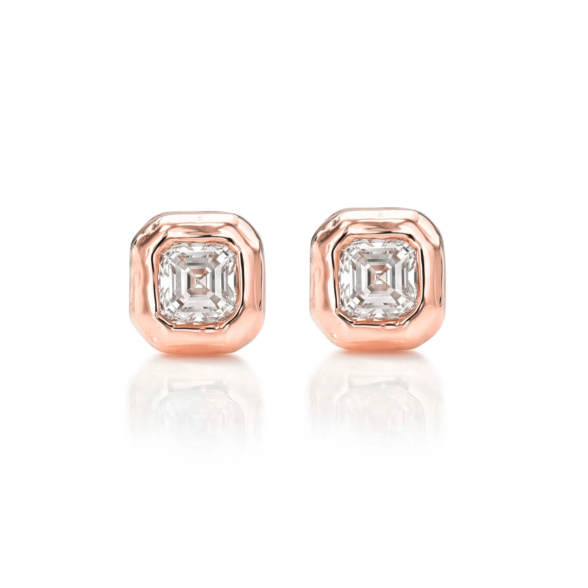 Baby River Asscher Diamond Studs