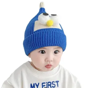 Babymoon Cartoon Angry Birds Woolen Winter Kids Cap Hat | Darkblue