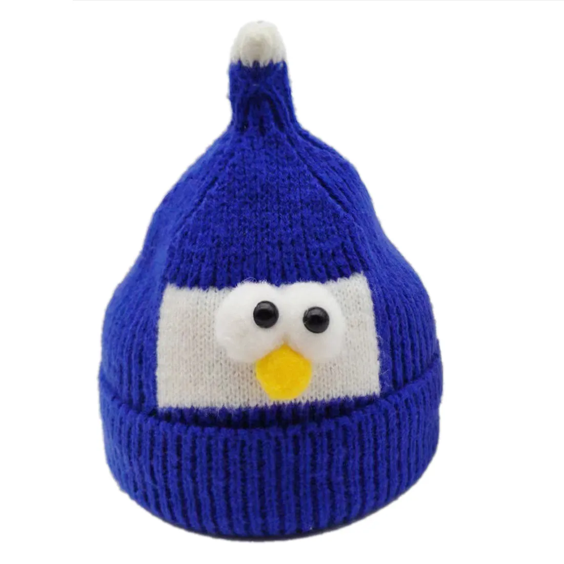 Babymoon Cartoon Angry Birds Woolen Winter Kids Cap Hat | Darkblue