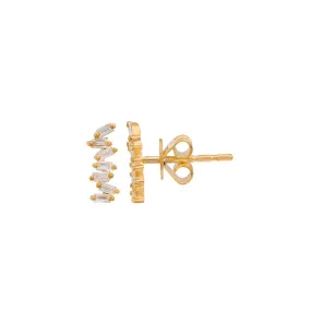 Baguette Diamond Studs