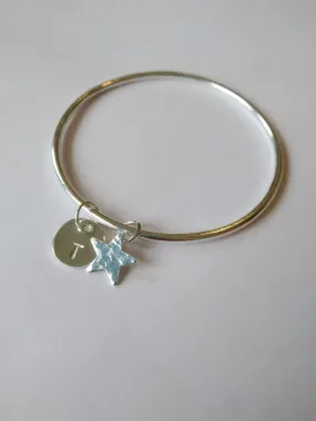 Bangle - Plain with 2 Charms