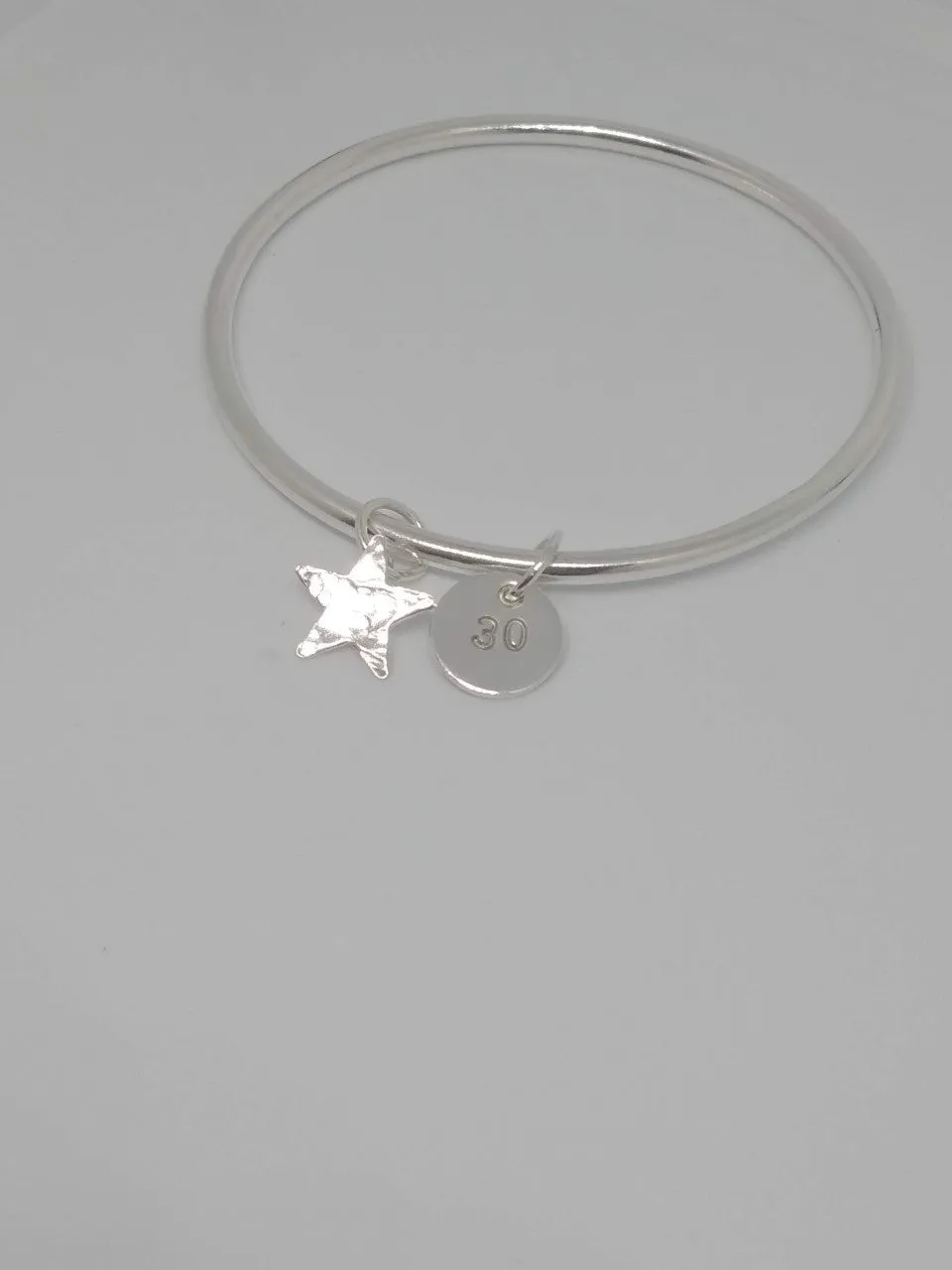 Bangle - Plain with 2 Charms