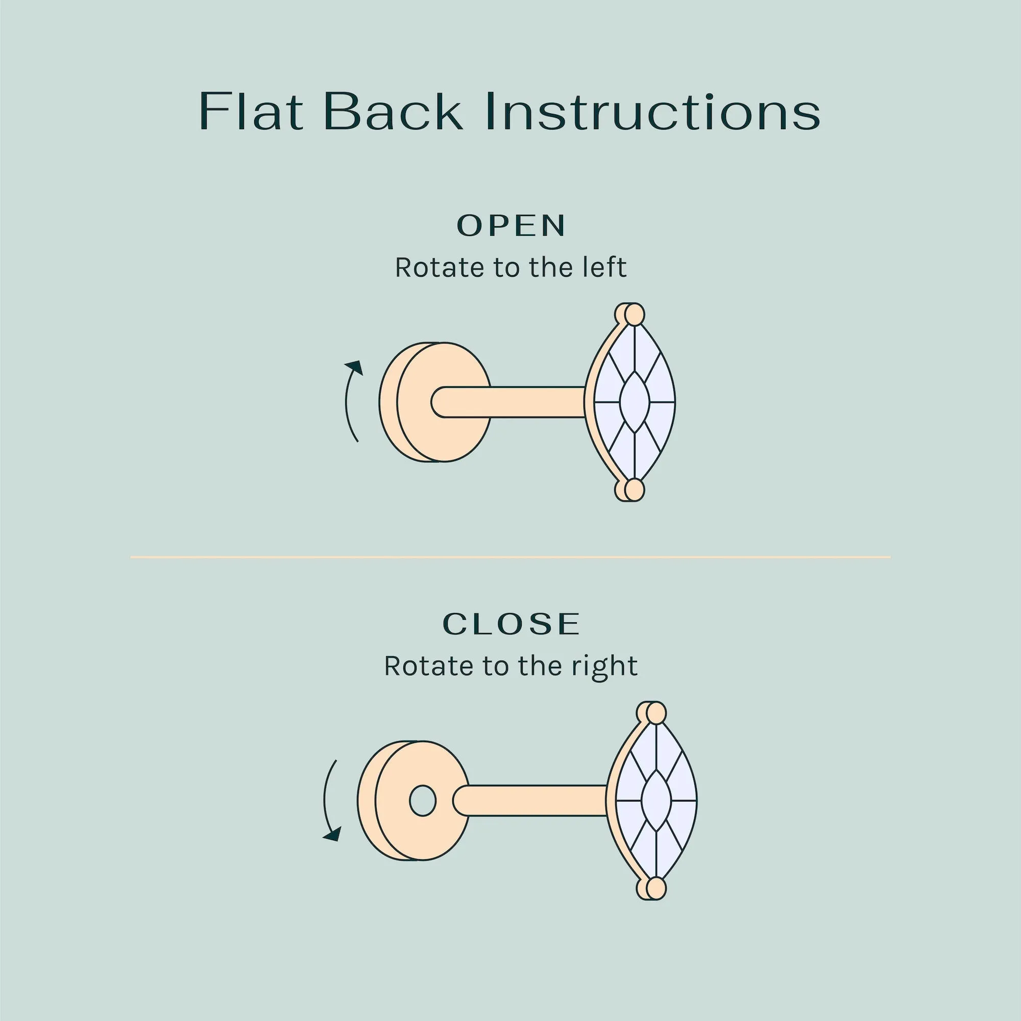 Big Sphere Screw Back Stud