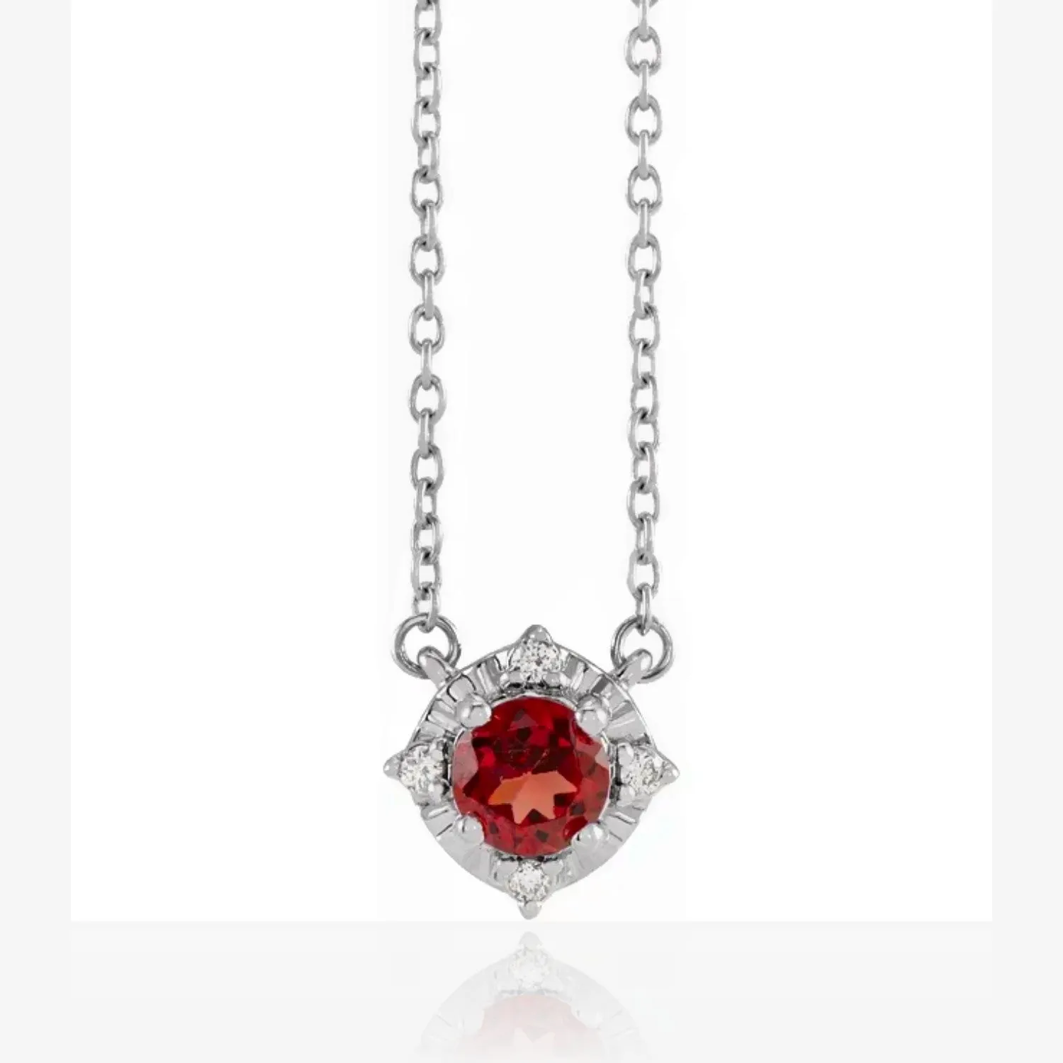 Birthstone Brilliance Color Gemstone and Diamond Pendant