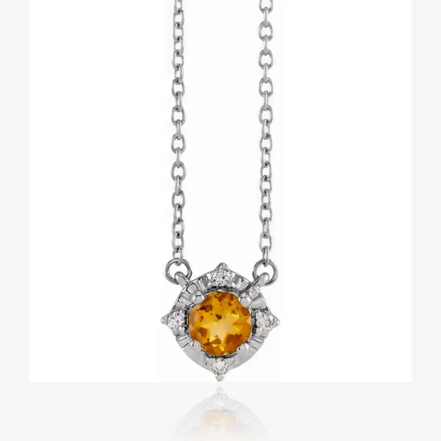 Birthstone Brilliance Color Gemstone and Diamond Pendant