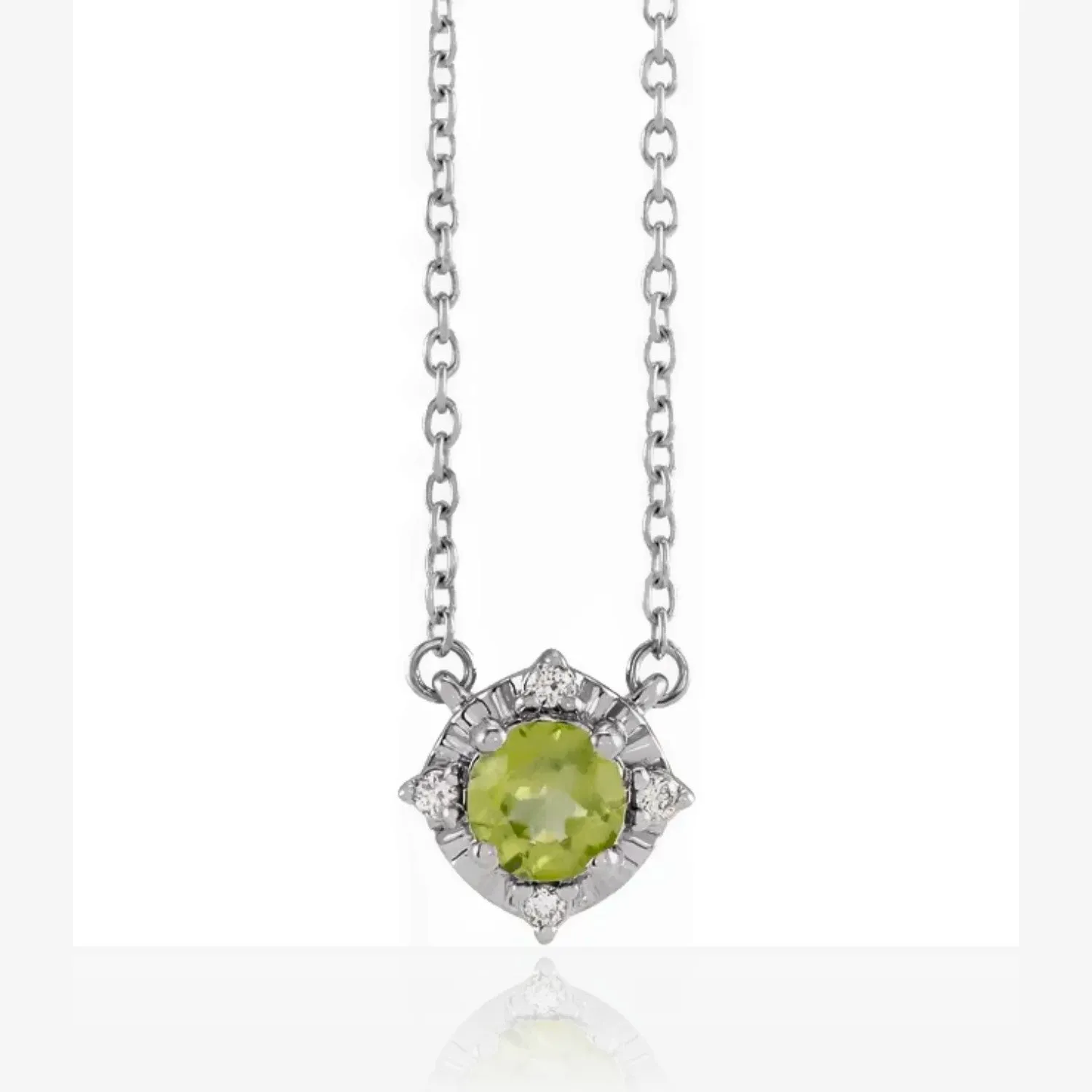 Birthstone Brilliance Color Gemstone and Diamond Pendant