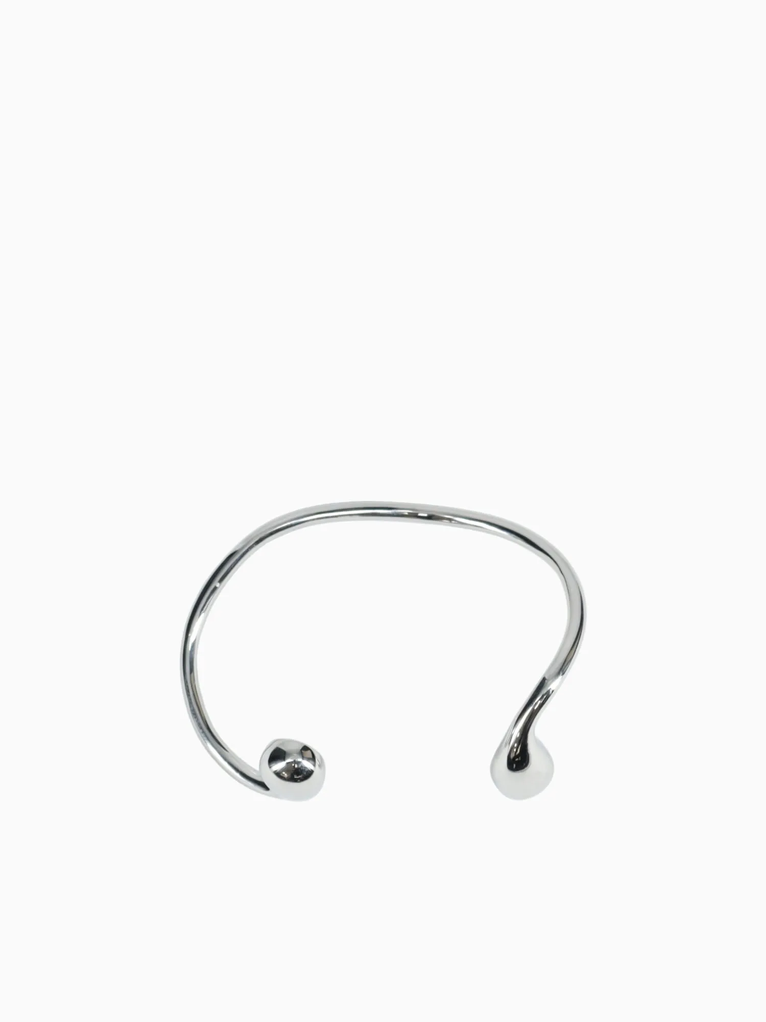 Bra Drop Bangle Silver