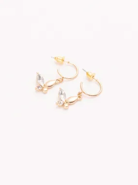 Butterfly C-Hoop Earrings