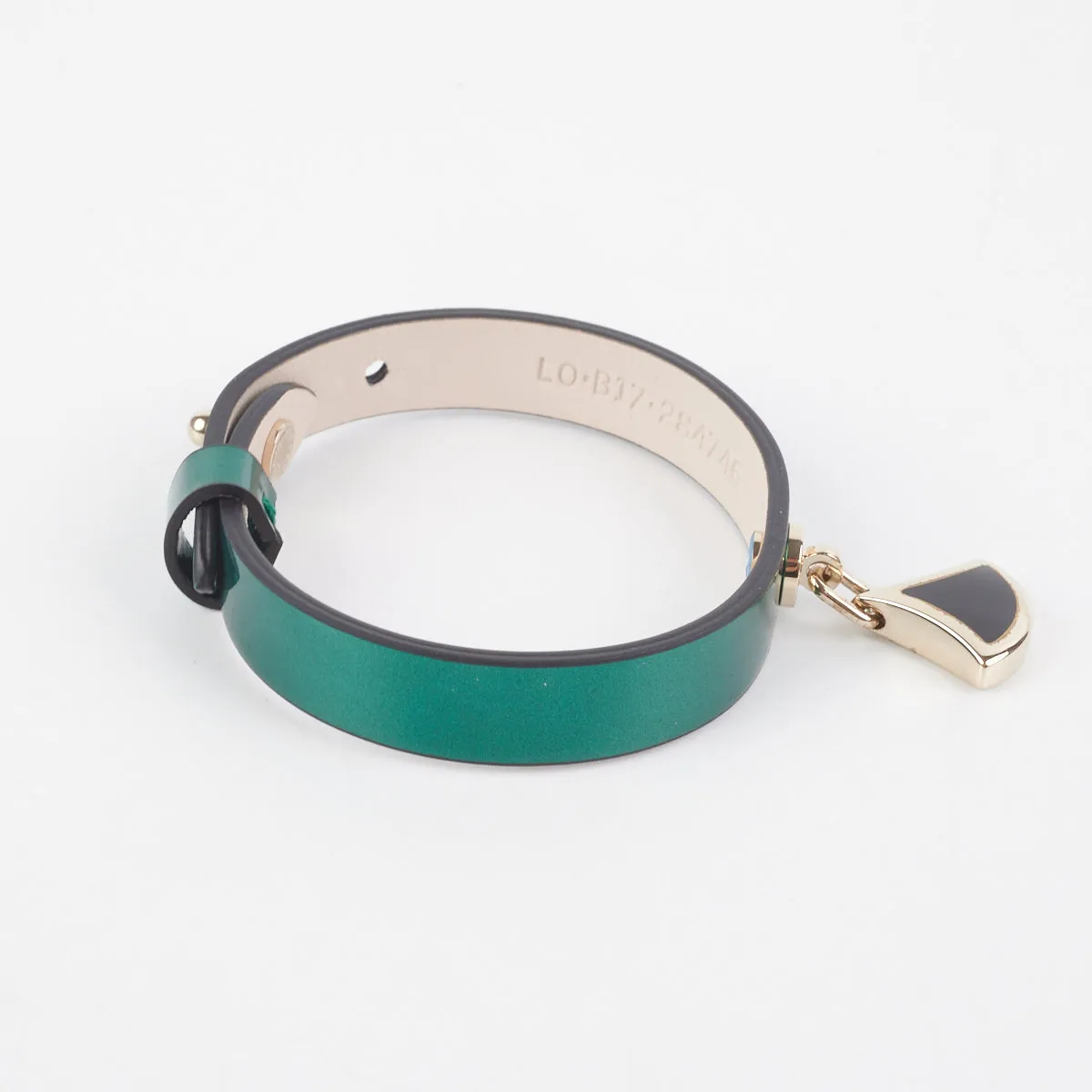 Bvlgari Metallic Emerald Green Bracelet Size 15-16