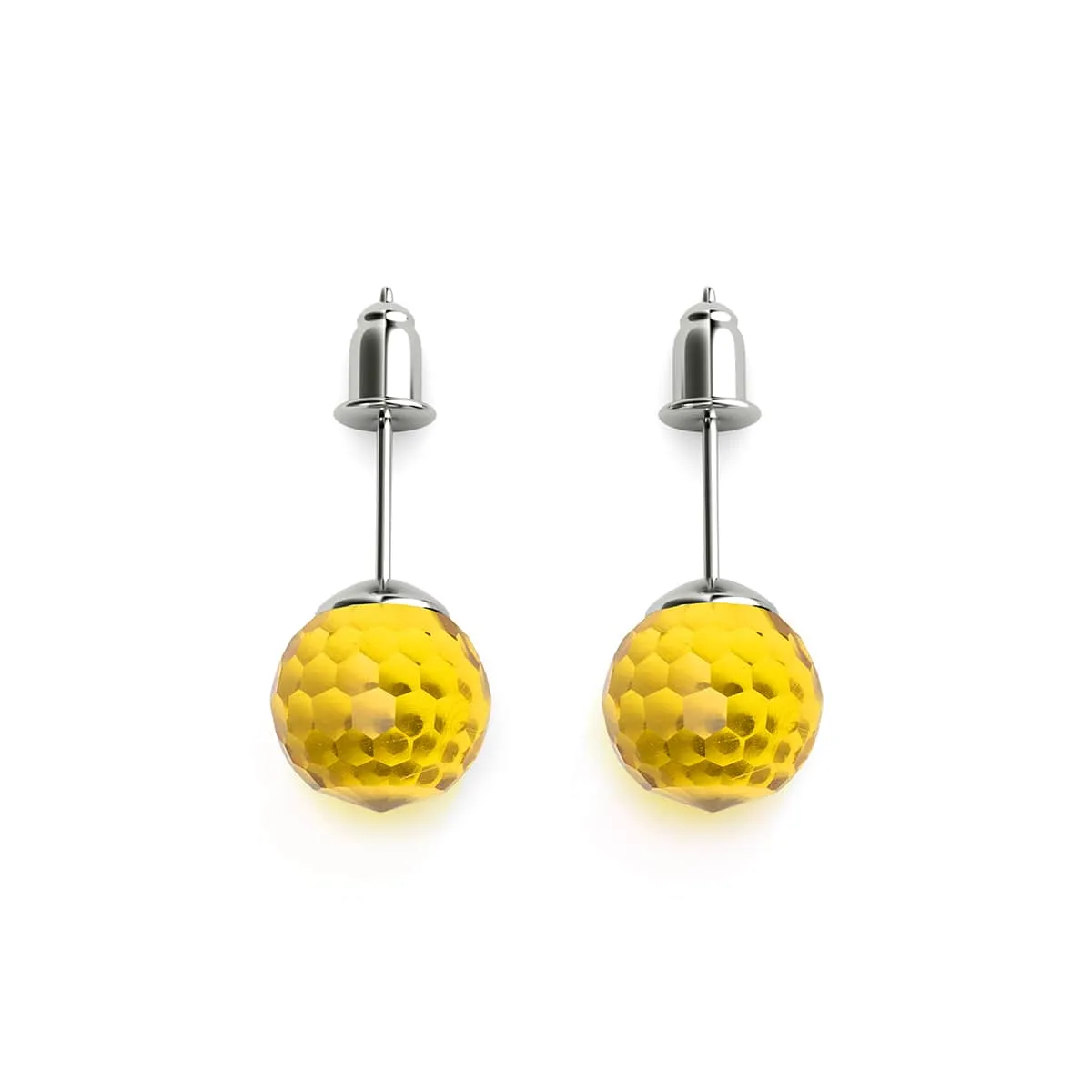 Canary | .925 Sterling Silver | Prisma Stud Earrings