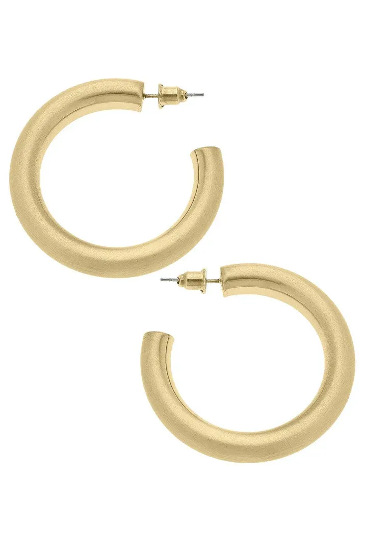 Canvas Arabella Hoop Earrings in Gold