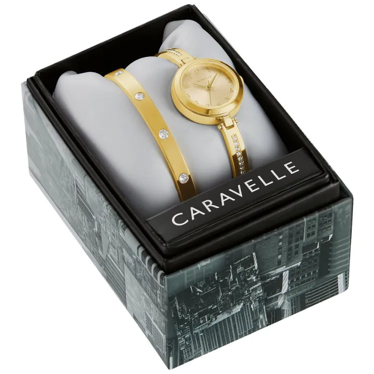 Caravelle  Box Set CAR Dress Ladies Stainless Steel