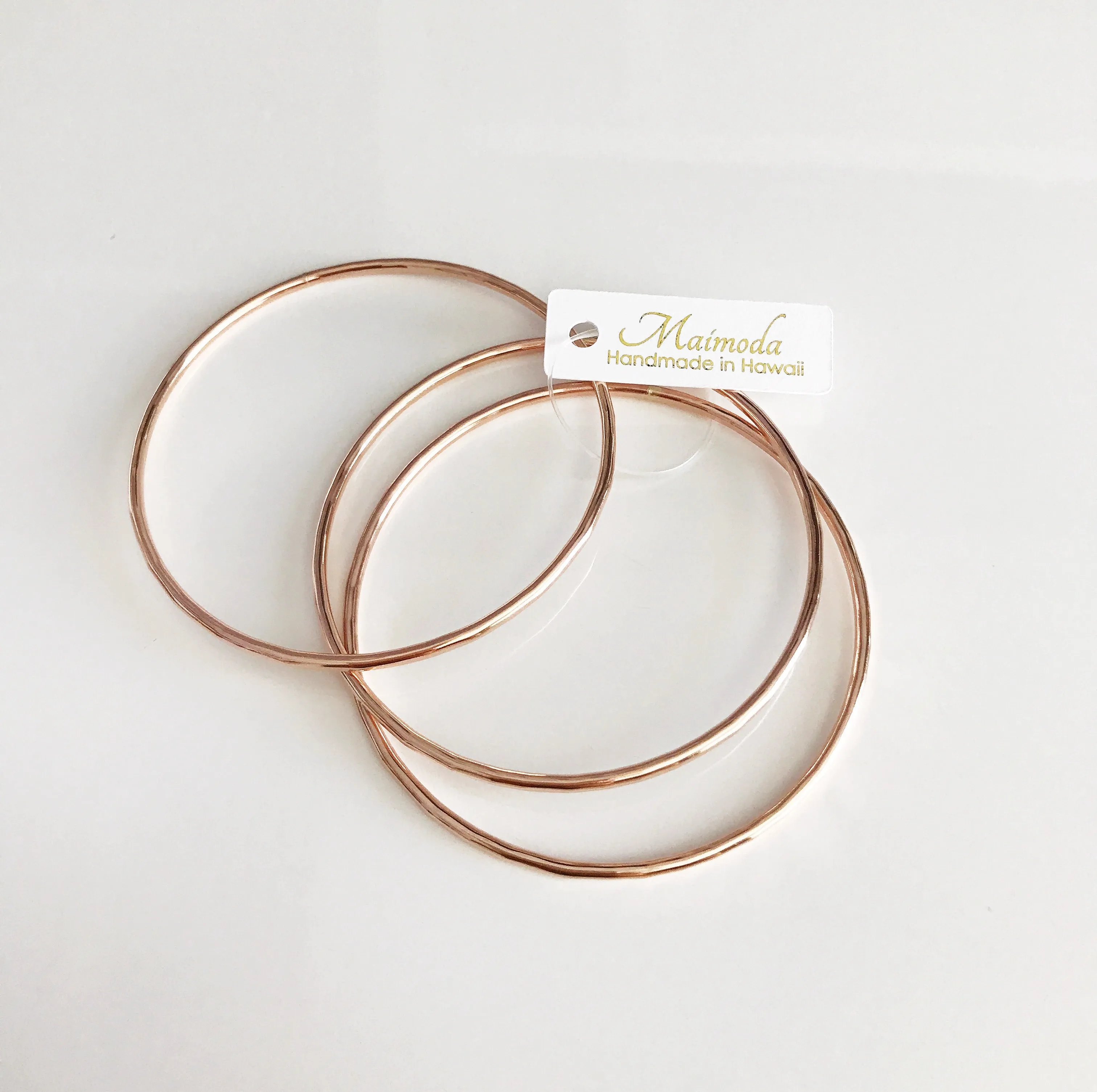 Carly bangles set- rose gold (B183)