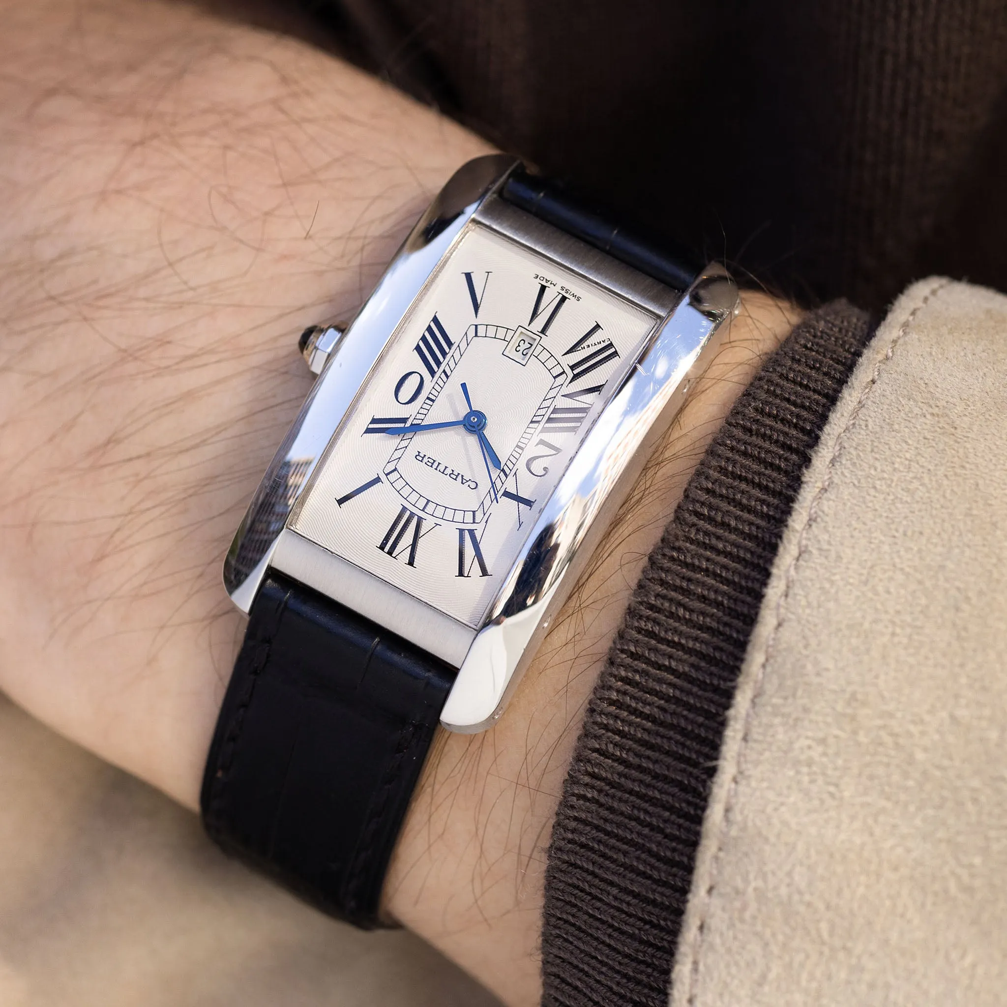 Cartier Tank Americaine White Gold 20 Year Award Ref 1741