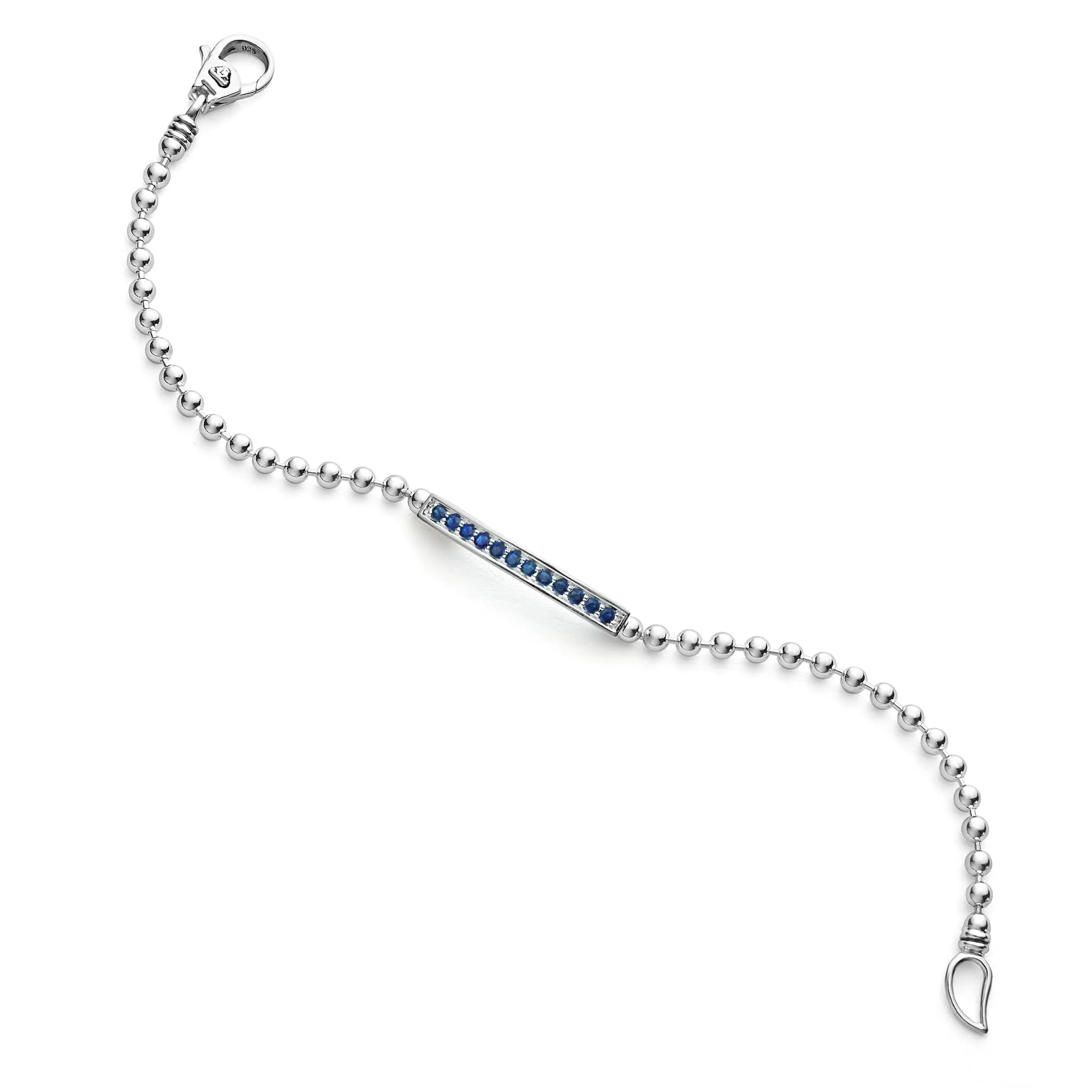 Caviar Spark Blue Sapphire Beaded Bracelet