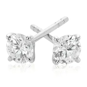 Celebration 9ct White Gold Round Brilliant Cut 1/2 CARAT tw of Lab Grown Diamond Stud Earrings